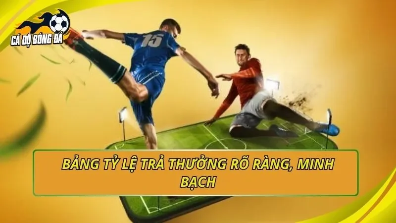 Bảng tỷ lệ trả thưởng rõ ràng, minh bạch