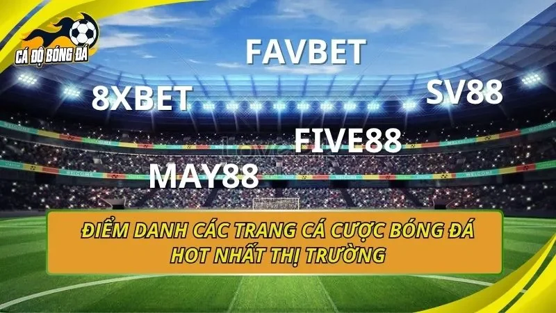 Điểm danh các trang cá cược bóng đá hot nhất thị trường